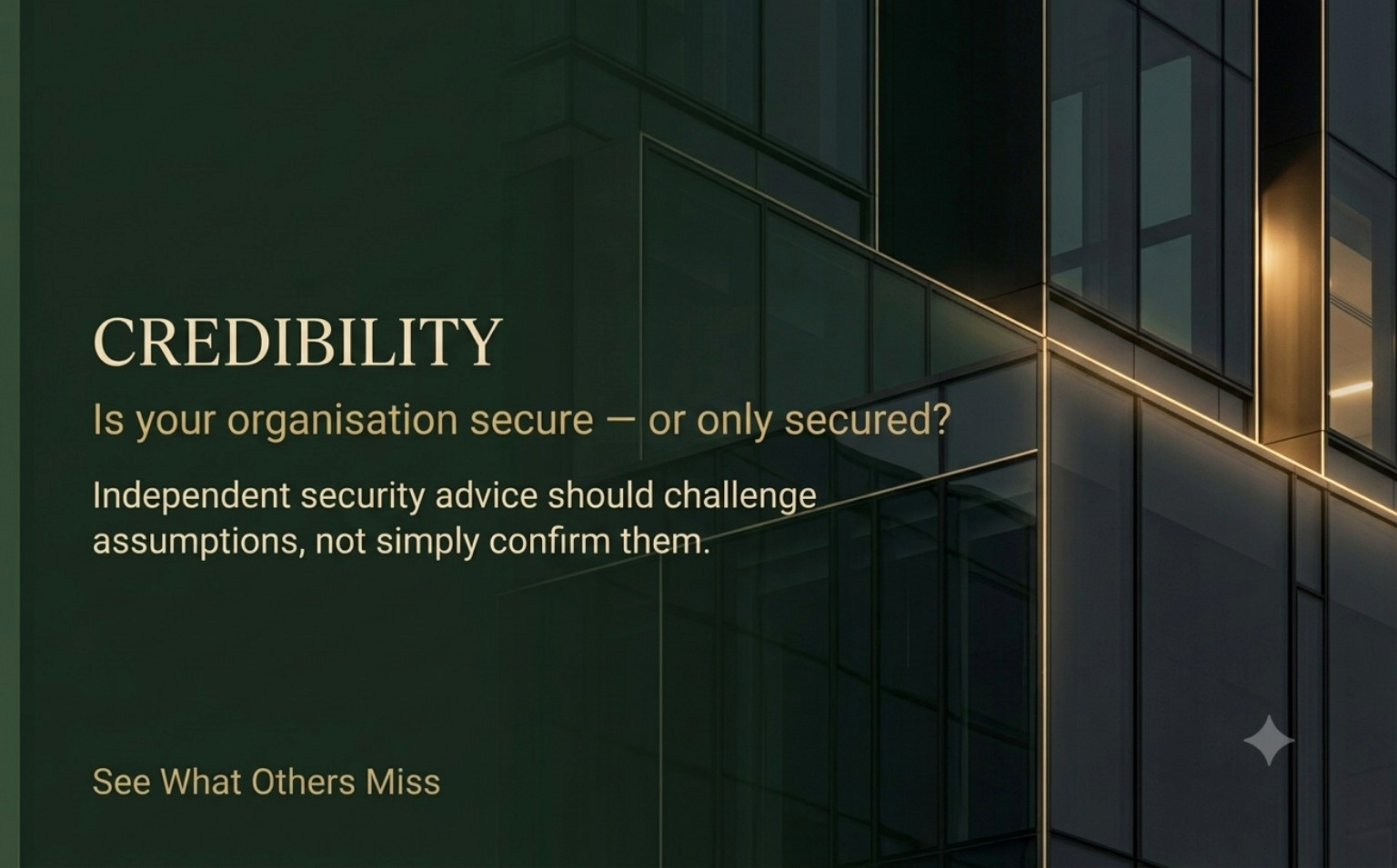 Security blind spot visual
